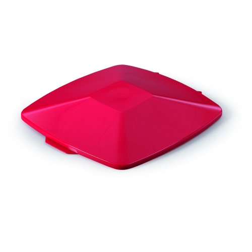 Šiukšlių dėžės dangtis DURABIN® 40L stačiakampis, raudona sp.-Šiukšlių dėžės-Valymo įrankiai