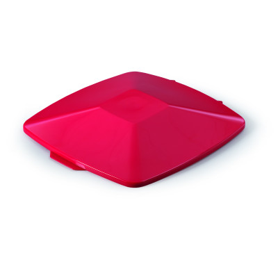 Šiukšlių dėžės dangtis DURABIN® 40L stačiakampis, raudona sp.-Šiukšlių dėžės-Valymo įrankiai