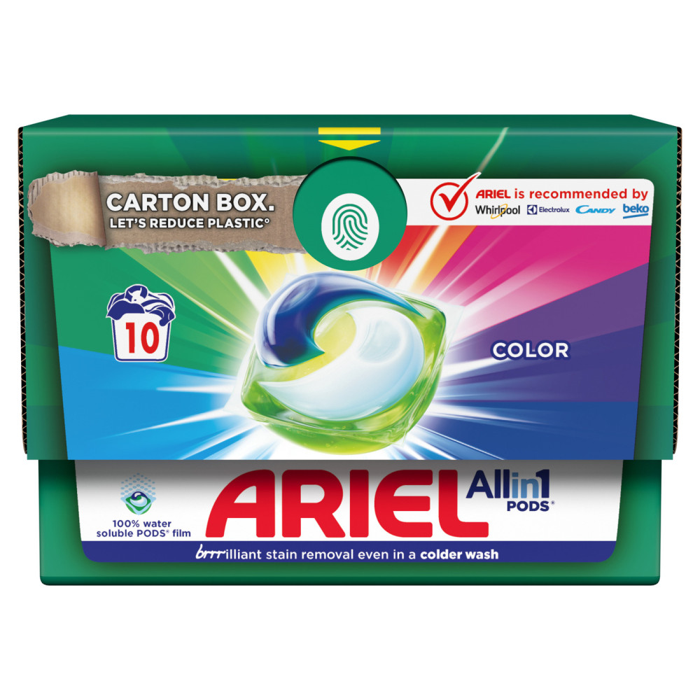 Skalbimo kapsulės Ariel Color, 10vnt-Skystos skalbimo priemonės-Skalbimo ir indų plovimo