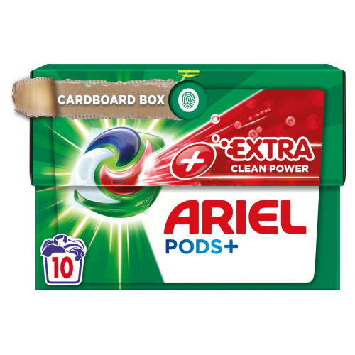 Skalbimo kapsulės Ariel Extra Clean, 10vnt-Skystos skalbimo priemonės-Skalbimo ir indų plovimo