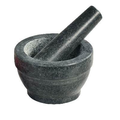 Grūstuvė prieskoniams, granitas, D 16 cm, H 8,5 cm, vnt-Kiti reikmenys-Indai, stalo įrankiai