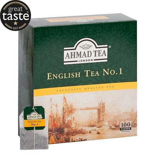 Juodoji arbata AHMAD ENGLISH TEA No1, maišeliuose, 100 vnt. x 2 g-Juodoji arbata-Arbata