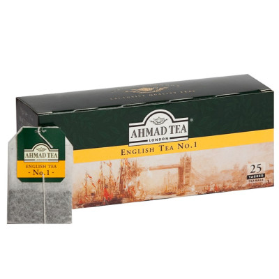 Arbata AHMAD ENGLISH TEA No.1, maišeliuose, 25vnt-Juodoji arbata-Arbata