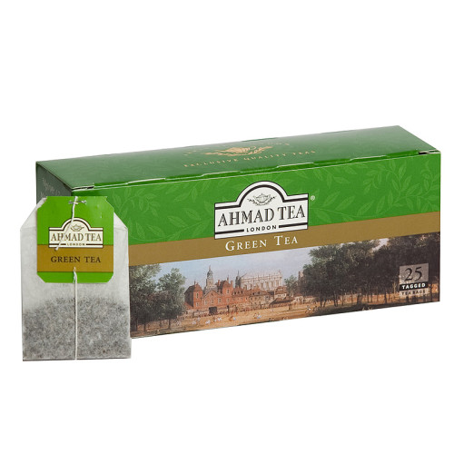 Žalioji arbata AHMAD GREEN TEA, 25 vnt. arbatos maišelių-Žalioji arbata-Arbata