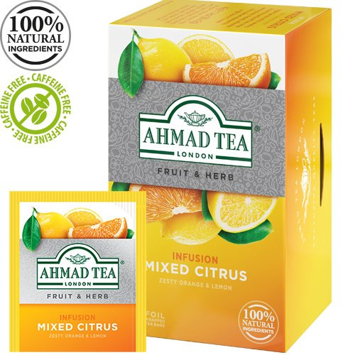 Arbata AHMAD MIXED CITRUS 20 vokelių po 2g-Vaisinė arbata-Arbata