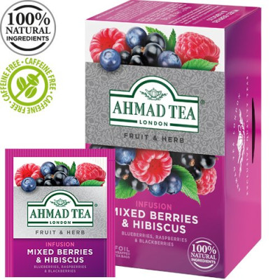 Arbata AHMAD MIXED BERRY 20 vokelių po 2 g-Vaisinė arbata-Arbata
