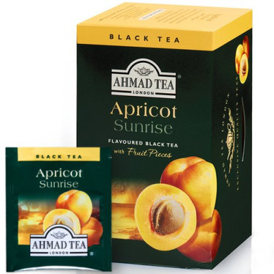 Arbata AHMAD ALU APRICOT, 20 vokelių su siūlu po 2 g-Vaisinė arbata-Arbata