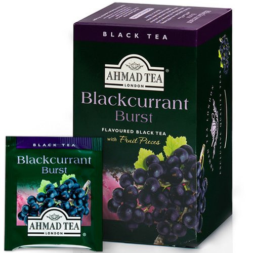 Arbata AHMAD ALU FRUIT BLACKCURRANT TEA, 20 vokelių su siūlu po 2 g-Juodoji arbata-Arbata