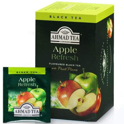 Vaisinė arbata AHMAD ALU APPLE, 20 vokelių po 2 g-Vaisinė arbata-Arbata