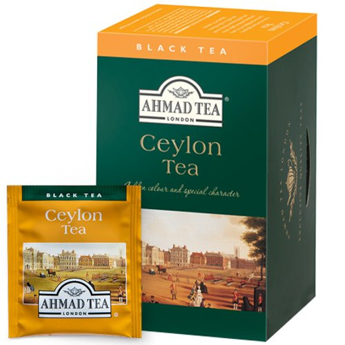 Arbata AHMAD CEYLON, folijos vokeliuose (20 vnt.x 2 g)-Juodoji arbata-Arbata