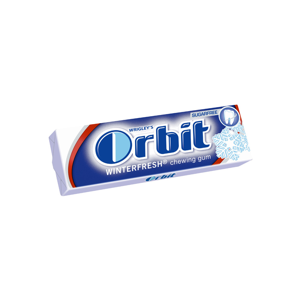 Kramtomoji guma ORBIT Winterfresh, 14 g-Kramtomoji guma ir pastilės-Saldumynai