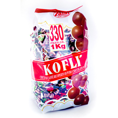 Saldainiai KOFLI - kavos pupelės aplietos šokoladu, 1 kg-Saldainiai-Saldumynai