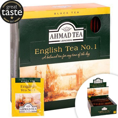 Juodoji arbata AHMAD Alu ENGLISH TEA N1, 100 x 2 g arbatos pakelių-Juodoji arbata-Arbata