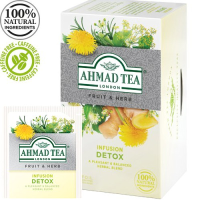 Arbata AHMAD ALU Detox, 20 vokelių po 2 g-Žolelių arbata-Arbata