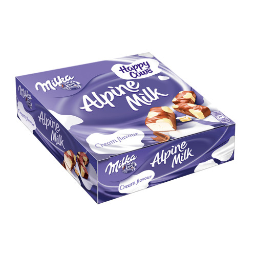 Šokoladų rinkinys MILKA Alpine Milk Happy Cow, 330 g-Saldainių rinkiniai-Saldumynai