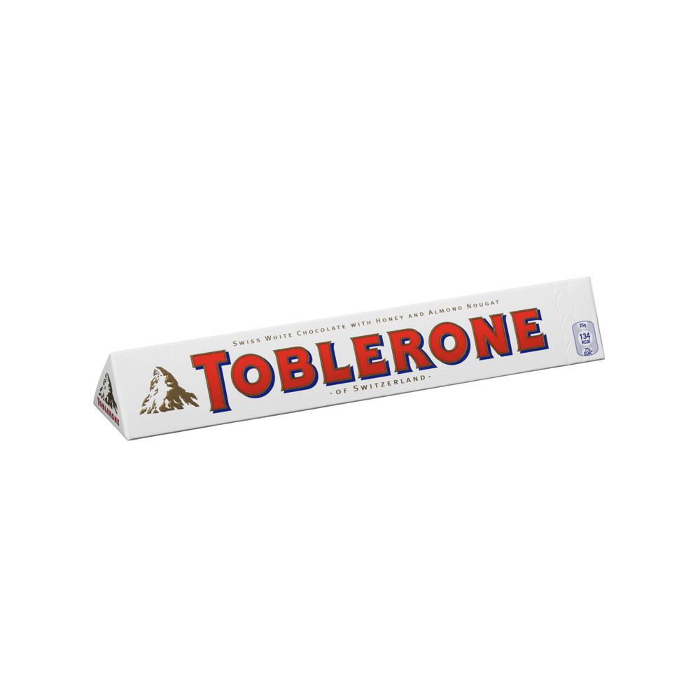 Baltasis šokoladas TOBLERONE, 100 g-Šokoladas-Saldumynai