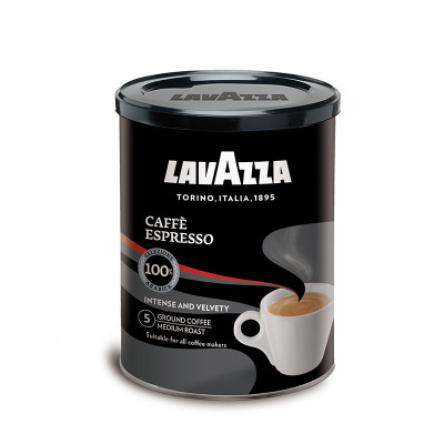 Kava LAVAZZA Espresso, malta, 250 g, metalinėje dėžutėje-Malta kava-Kava, kakava