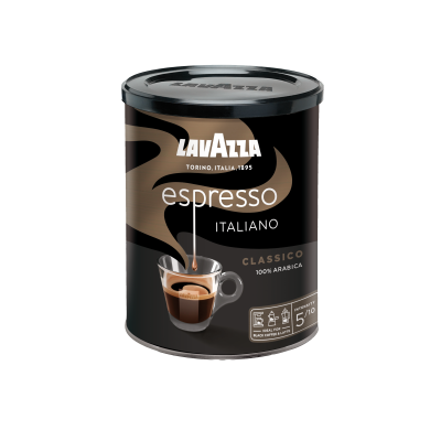 Kava LAVAZZA Espresso, malta, 250 g, metalinėje dėžutėje-Malta kava-Kava, kakava
