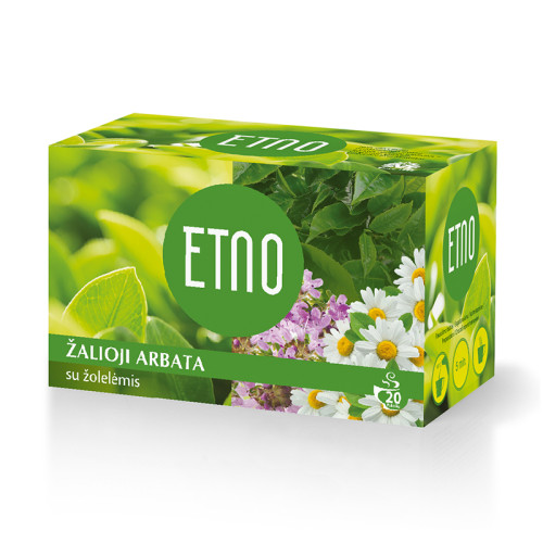 Žalioji arbata ETNO su žolelėmis, 20 x 2 g-Žalioji arbata-Arbata