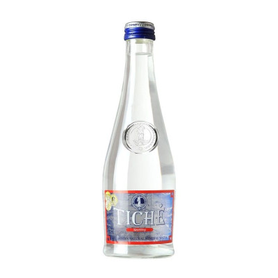 Mineralinis vanduo TICHĖ, gazuotas, 0.33 l, stiklinis butelis D-Gazuotas vanduo-Nealkoholiniai