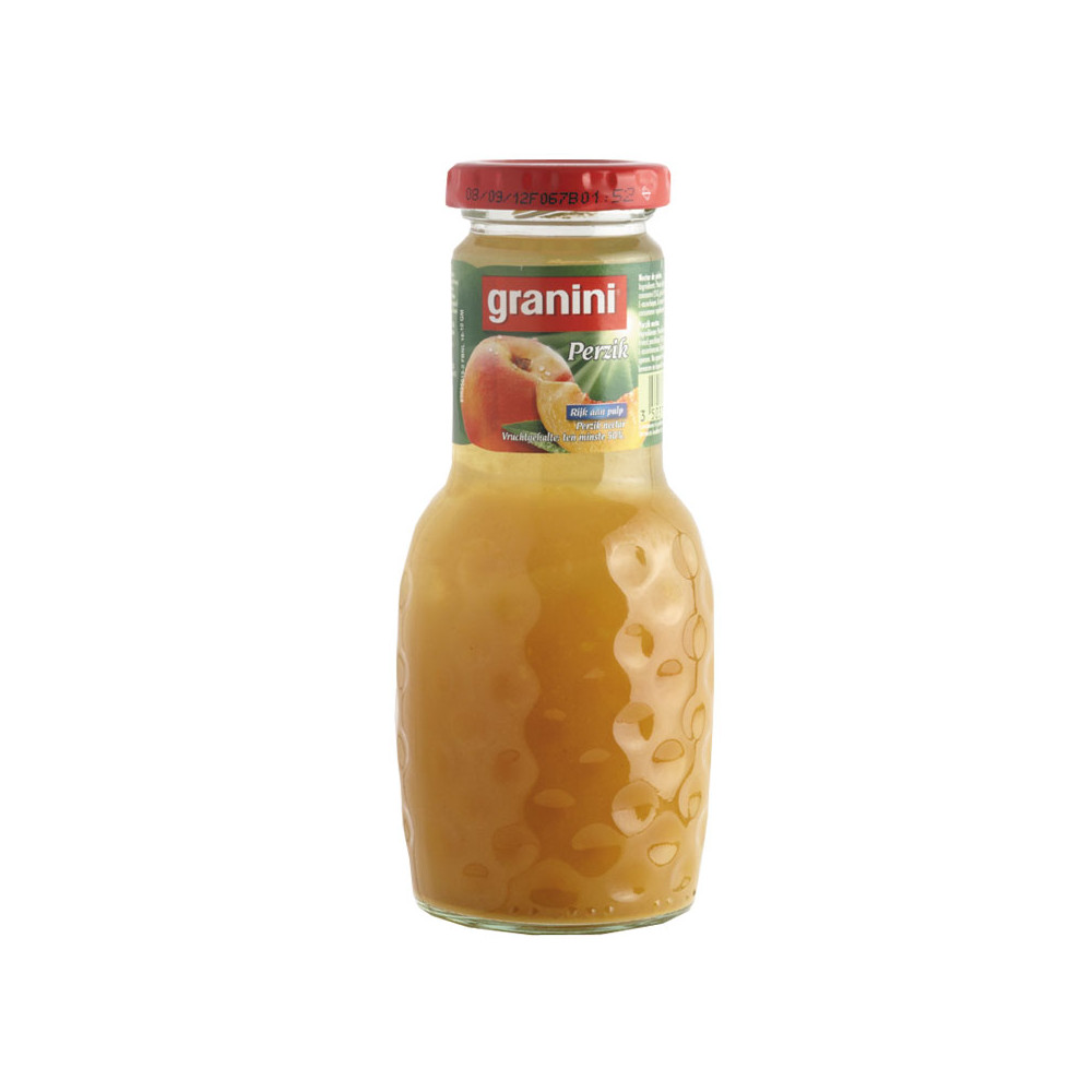 Persikų nektaras GRANINI, 0.25 L, stiklinis butelis D-Sultys, nektarai, sulčių