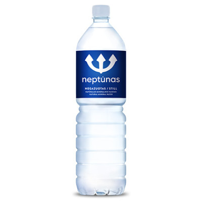 Mineralinis vanduo NEPTŪNAS, negazuotas, 1,5 l, PET D-Negazuotas vanduo-Nealkoholiniai gėrimai