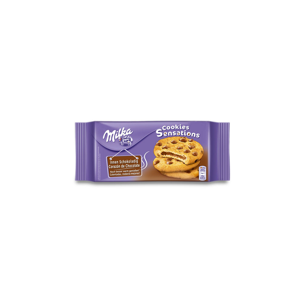 Sausainiai MILKA, su šokolado įdaru, 156 g-Sausainiai-Saldumynai