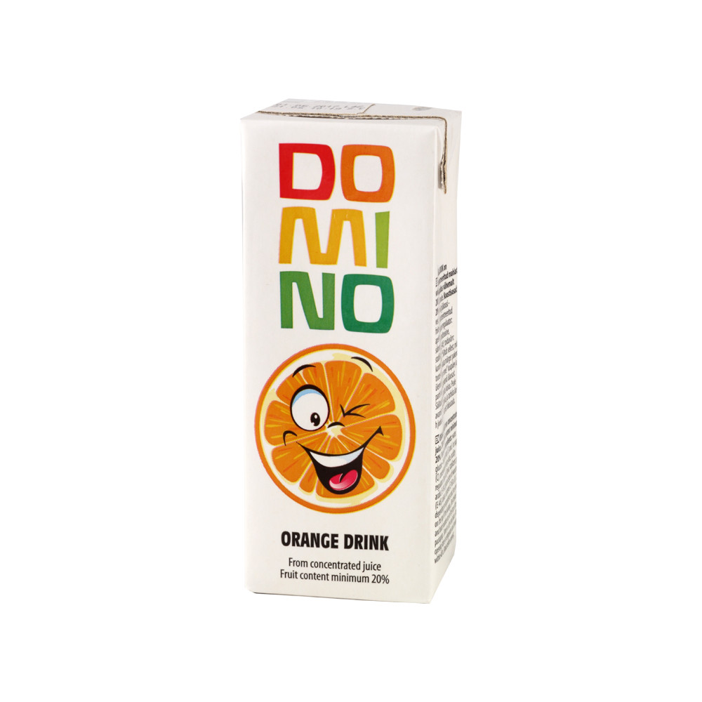 Apelsinų sulčių gėrimas DOMINO, 200 ml-Sultys, nektarai, sulčių gėrimai-Nealkoholiniai gėrimai