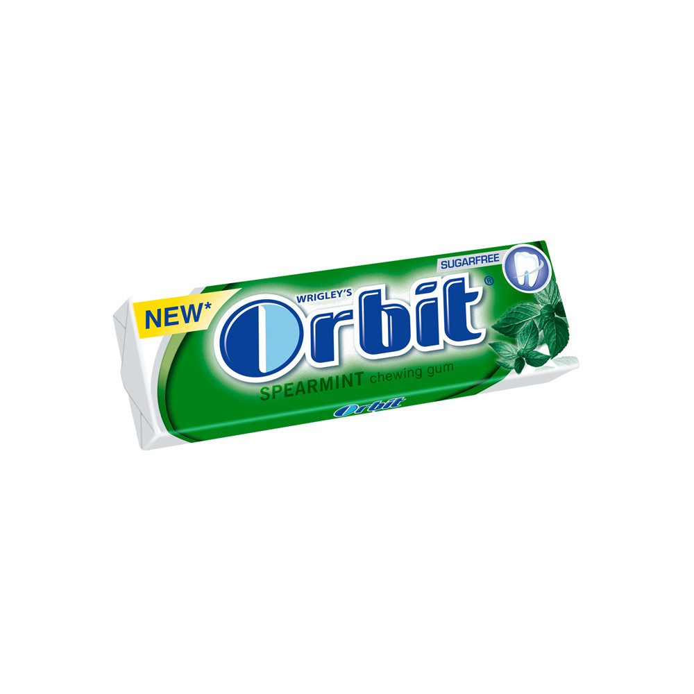 Kramtomoji guma ORBIT Spearmint, 14 g-Kramtomoji guma ir pastilės-Saldumynai