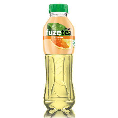 Negazuotas citrusų skonio gėrimas FUZE TEA, su žaliosios arbatos ekstraktu, 0,5l PET D-Šaltoji
