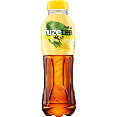Negazuotas citrinų skonio gėrimas FUZE TEA, su citrinžole, 0,5l PET D-Šaltoji