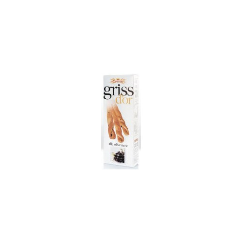 Duonos lazdelės GRISS D'OR, su juodosiomis alyvuogėmis, 100 g-Traškučiai, tortilijos-Užkandžiai