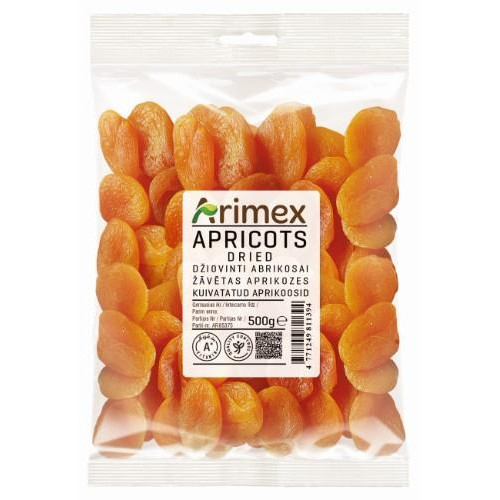 Džiovinti abrikosai ARIMEX, 500 g-Riešutai, sėklos-Užkandžiai