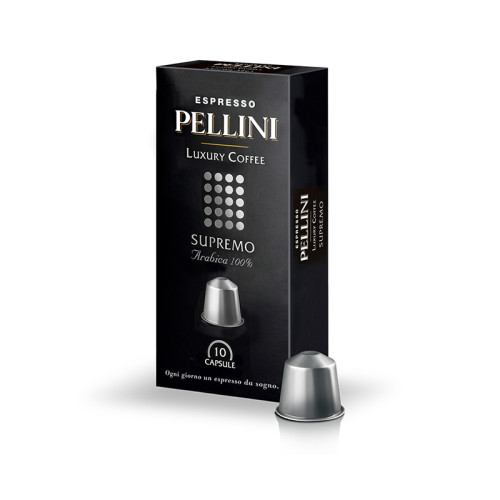 Maltos kavos kapsulės PELLINI TOP Luxury Supremo, 50 g (10x5g), 10 vnt./pak.-Kavos