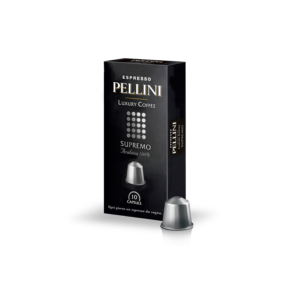 Maltos kavos kapsulės PELLINI TOP Luxury Supremo, 50 g (10x5g), 10 vnt./pak.-Kavos
