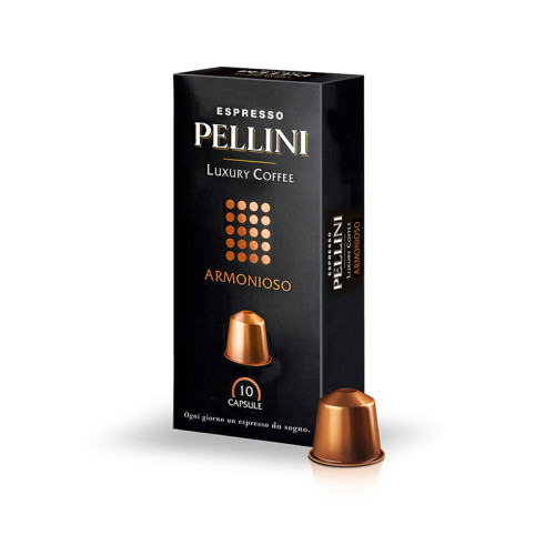Maltos kavos kapsulės PELLINI TOP Luxury Armonioso, 50g (10x5g), 10 vnt./pak.-Kavos