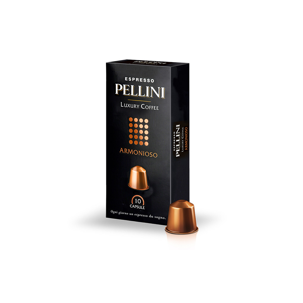 Maltos kavos kapsulės PELLINI TOP Luxury Armonioso, 50g (10x5g), 10 vnt./pak.-Kavos