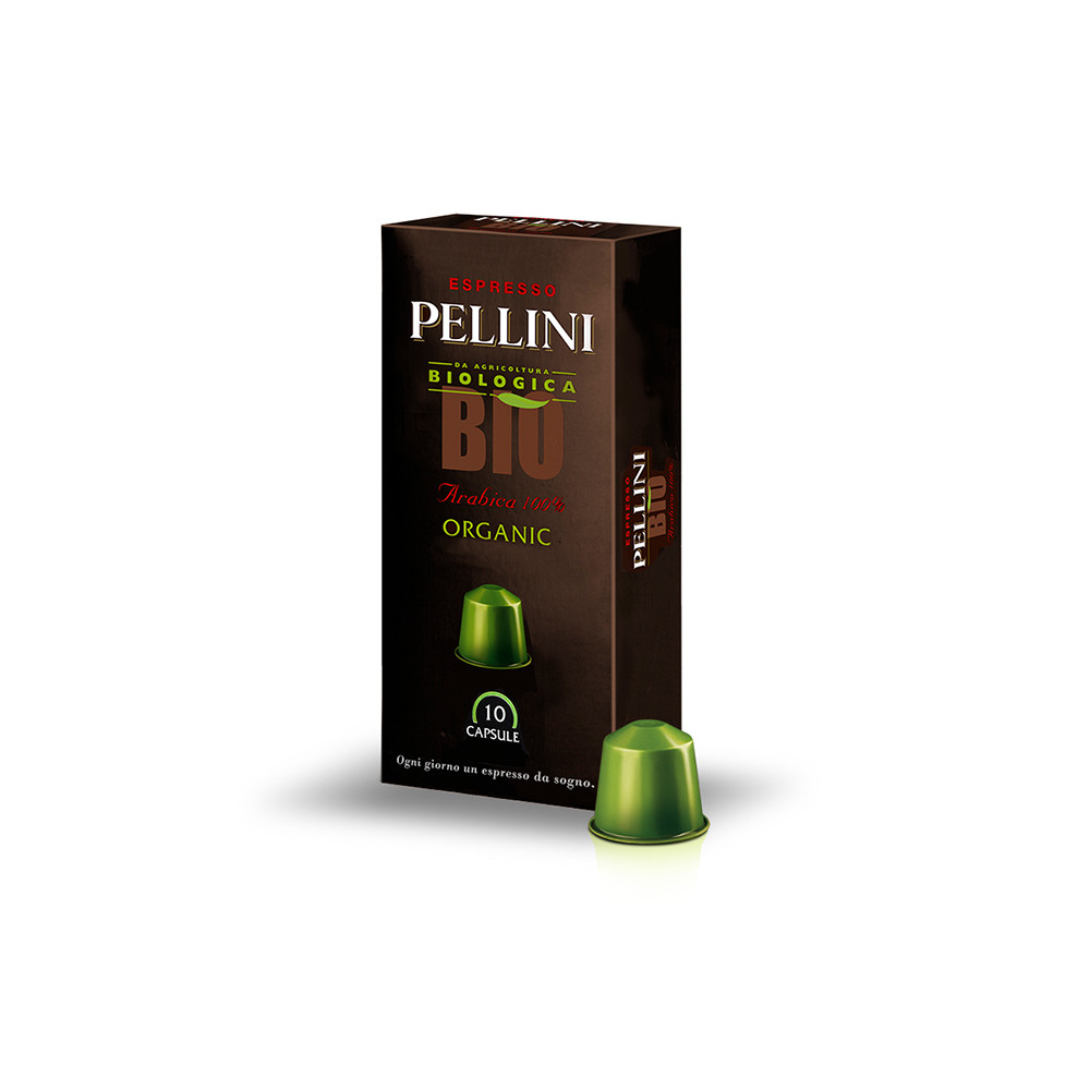 Maltos kavos kapsulės PELLINI TOP BIO, 50g (10x5g), 10 vnt./pak. LT-EKO-001-Kavos