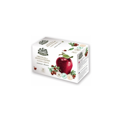 Arbata ŽOLYNĖLIS,su obuoliais ir spanguolėmis, 20 x 2,5 g-Vaisinė arbata-Arbata