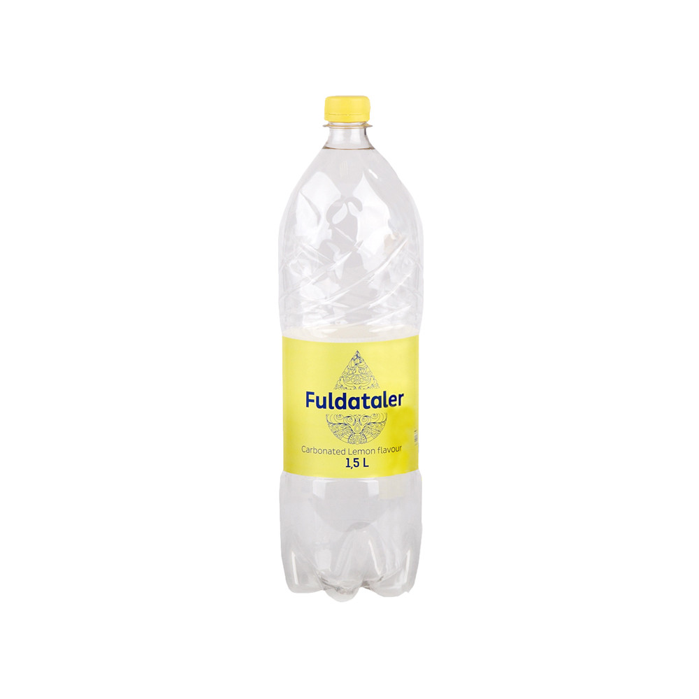 Stalo vanduo FULDATALER, silpnai gazuotas, citrinų skonio, 1,5 l PET D-Gazuotas