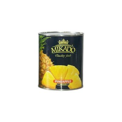 Ananasų gabaliukai MIKADO, 820 g / 490 g-Riešutai, sėklos-Užkandžiai