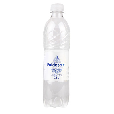 Stalo vanduo FULDATALER, gazuotas, 0,5 l, PET D-Gazuotas vanduo-Nealkoholiniai gėrimai