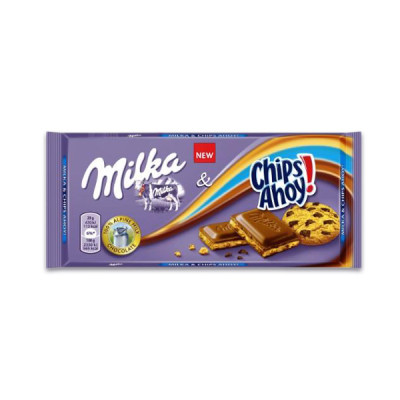 Šokoladas MILKA Chips Ahoy! 100 g-Šokoladas-Saldumynai