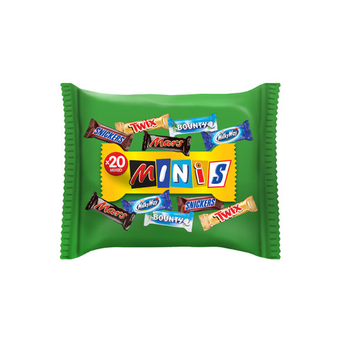Šokoladinai saldainiai MIXED MINIS Bag, 400g-Saldainiai-Saldumynai