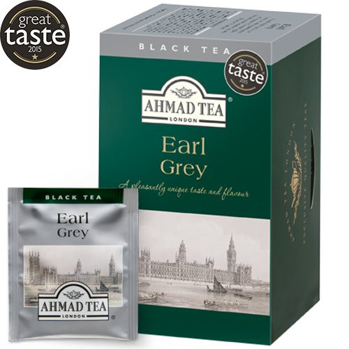 Arbata AHMAD EARL GREY, 20 arbatos pakelių folijos vokeliuose-Juodoji arbata-Arbata