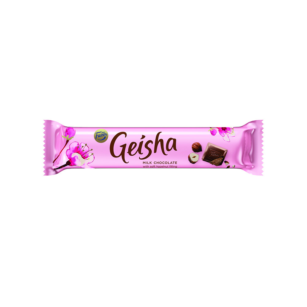 Šokoladinis batonėlis GEISHA, 37g-Šokoladiniai batonėliai-Saldumynai