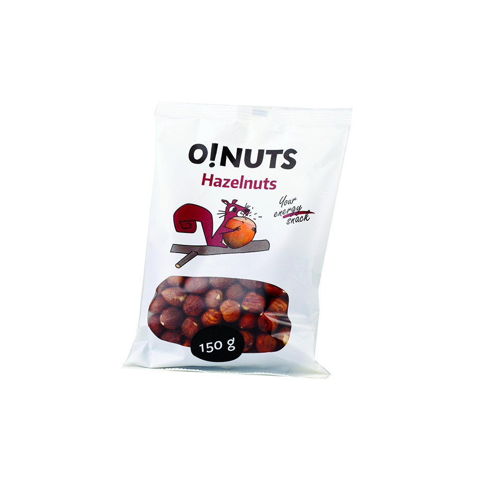 Lazdyno riešutai O!NUTS, 150 g-Riešutai, sėklos-Užkandžiai
