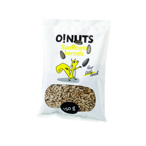 Lukštentos saulėgrąžos O!NUTS, 150 g-Riešutai, sėklos-Užkandžiai