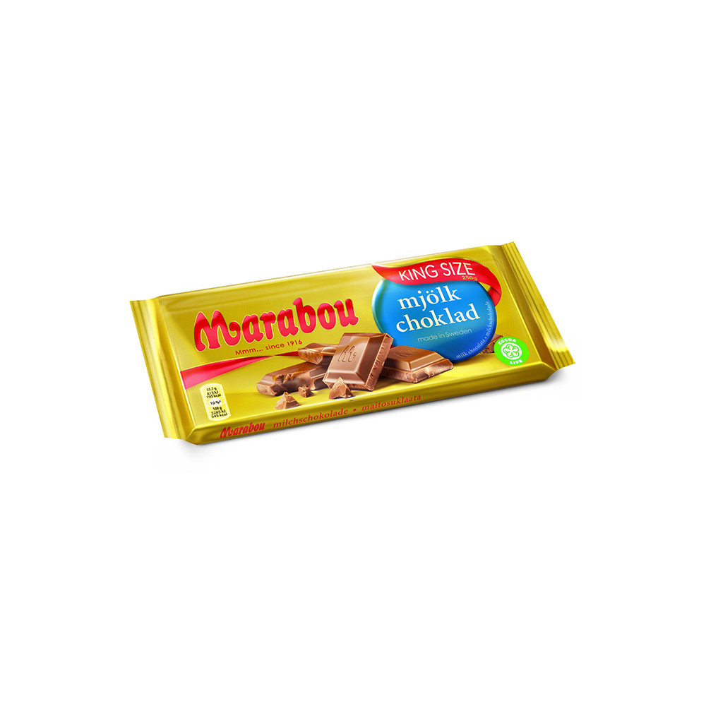 Pieniškas šokoladas MARABOU, 250 g-Šokoladas-Saldumynai