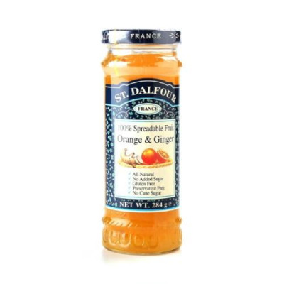 Džemas ST DALFOUR, imbierų ir apelsinų, 284 g-Uogienės, džemai-Bakalėja